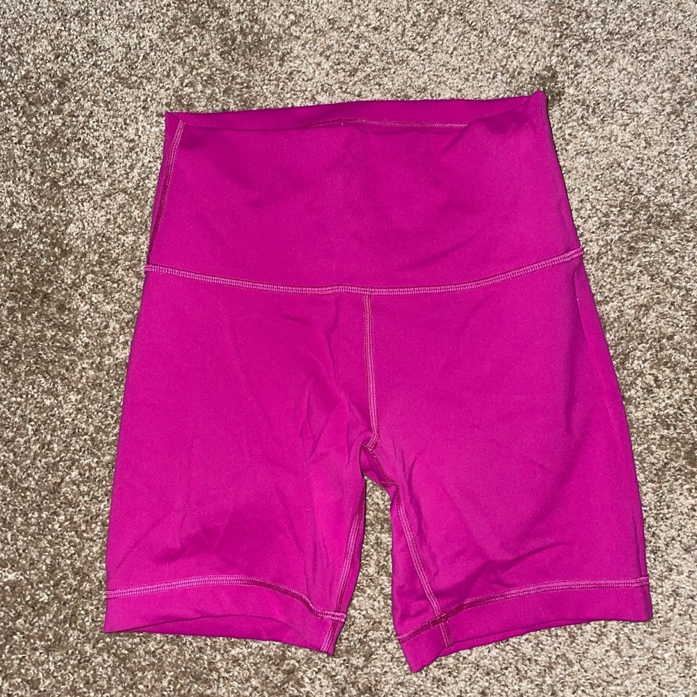 Lululemon Wunder Train high rise biker shorts 8”